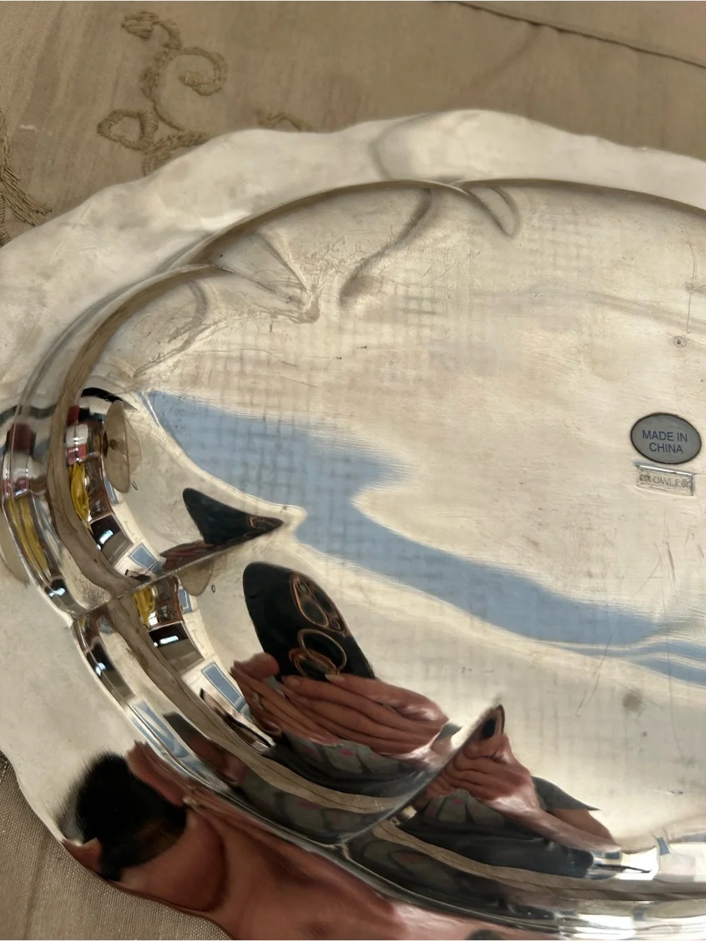 Vintage Towle silverplate platter